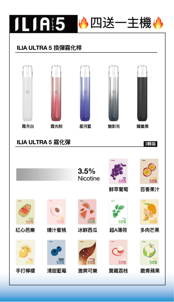 💥滿4盒送主機❤️‍ILIA哩亞五代蛋❤️‍3顆入❤️‍不通用一代